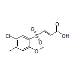 (E)-3-[(5-Chloro-2-methoxy-4-methylphenyl)sulfonyl]acrylic Acid