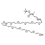 2-Boc-8,11,14,17,20,23,26,29,32,35,38-undecaoxa-2,5-diazatetracontan-40-ol