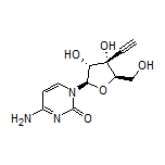 4-Amino-1-[(2R,3R,4S,5R)-4-ethynyl-3,4-dihydroxy-5-(hydroxymethyl)-2-tetrahydrofuryl]pyrimidin-2(1H)-one