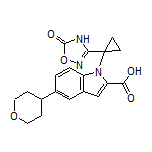 1-[1-(5-Oxo-4,5-dihydro-1,2,4-oxadiazol-3-yl)cyclopropyl]-5-(tetrahydro-2H-pyran-4-yl)-1H-indole-2-carboxylic Acid