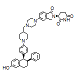 (S)-3-[5-[4-[[1-[4-[(1R,2S)-6-Hydroxy-2-phenyl-1,2,3,4-tetrahydronaphthalen-1-yl]phenyl]piperidin-4-yl]methyl]piperazin-1-yl]-1-oxoisoindolin-2-yl]piperidine-2,6-dione