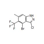 4-Bromo-3-chloro-6-methyl-5-(trifluoromethyl)-1H-indazole