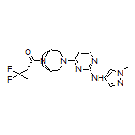 [(S)-2,2-Difluorocyclopropyl][3-[2-[(1-methyl-4-pyrazolyl)amino]-4-pyrimidinyl]-3,8-diazabicyclo[3.2.1]octan-8-yl]methanone