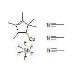 Tris(acetonitrile)pentamethylcyclopentadienylcobalt(II) Hexafluoroantimonate