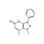 3,4-Dimethyl-1-phenylpyrano[2,3-c]pyrazol-6(1H)-one