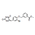 Methyl (E)-3-[[2-Bromo-4-[(2,5-dioxoimidazolidin-4-ylidene)methyl]phenoxy]methyl]benzoate
