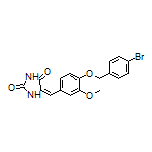 (E)-5-[4-[(4-Bromobenzyl)oxy]-3-methoxybenzylidene]imidazolidine-2,4-dione