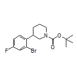 1-Boc-3-(2-bromo-4-fluorophenyl)piperidine