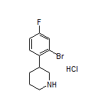 3-(2-Bromo-4-fluorophenyl)piperidine Hydrochloride