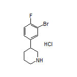 3-(3-Bromo-4-fluorophenyl)piperidine Hydrochloride