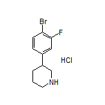 3-(4-Bromo-3-fluorophenyl)piperidine Hydrochloride