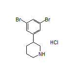 3-(3,5-Dibromophenyl)piperidine Hydrochloride