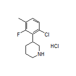 3-(6-Chloro-2-fluoro-3-methylphenyl)piperidine Hydrochloride