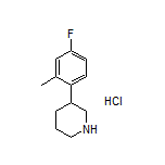 3-(4-Fluoro-2-methylphenyl)piperidine Hydrochloride