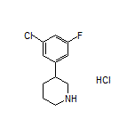 3-(3-Chloro-5-fluorophenyl)piperidine Hydrochloride