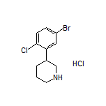 3-(5-Bromo-2-chlorophenyl)piperidine Hydrochloride