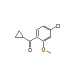 (4-Chloro-2-methoxyphenyl)(cyclopropyl)methanone