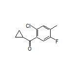 (2-Chloro-5-fluoro-4-methylphenyl)(cyclopropyl)methanone