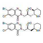 rel-7-Bromo-6-chloro-3-[3-[(2R,3S)-3-hydroxy-2-piperidyl]-2-oxopropyl]quinazolin-4(3H)-one