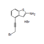 4-(3-Bromo-1-propyn-1-yl)benzo[b]thiophen-2-amine Hydrobromide
