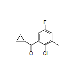 (2-Chloro-5-fluoro-3-methylphenyl)(cyclopropyl)methanone