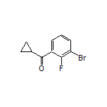 (3-Bromo-2-fluorophenyl)(cyclopropyl)methanone