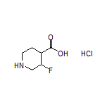 3-Fluoropiperidine-4-carboxylic Acid Hydrochloride