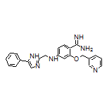 4-[[(5-Phenyl-2-imidazolyl)methyl]amino]-2-(3-pyridylmethoxy)benzimidamide