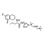 (S)-2-[[(S)-6,8-Difluoro-1,2,3,4-tetrahydro-2-naphthyl]amino]-N-[1-[2-methyl-1-(neopentylamino)-2-propyl]-4-imidazolyl]pentanamide
