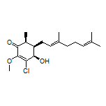 (4R,5R,6S)-3-Chloro-5-[(E)-3,7-dimethylocta-2,6-dien-1-yl]-4-hydroxy-2-methoxy-6-methyl-2-cyclohexenone