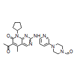 4-[6-[(6-Acetyl-8-cyclopentyl-5-methyl-7-oxo-7,8-dihydropyrido[2,3-d]pyrimidin-2-yl)amino]-3-pyridyl]piperazine-1-carbaldehyde
