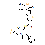 (S)-N-[(3S,5S,6R)-6-甲基-2-氧代-5-苯基-1-(2,2,2-三氟乙基)-3-哌啶基]-2'-氧代-1',2',5,7-四氢螺[环戊并[b]吡啶-6,3'-吡咯并[2,3-b]吡啶]-3-甲酰胺