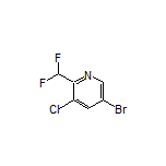 5-Bromo-3-chloro-2-(difluoromethyl)pyridine