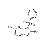 6-Bromo-2-chloro-7-(phenylsulfonyl)-7H-pyrrolo[2,3-d]pyrimidine