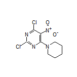 2,4-Dichloro-5-nitro-6-(1-piperidyl)pyrimidine