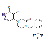 4-Chloro-5-[3-oxo-4-[2-(trifluoromethyl)benzyl]-1-piperazinyl]pyridazin-3(2H)-one
