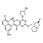 4-[4-(3-Bromo-1-pyrrolidinyl)-8-fluoro-2-[[(2R,7aS)-2-fluorohexahydro-1H-pyrrolizin-7a-yl]methoxy]pyrido[4,3-d]pyrimidin-7-yl]-5-ethynyl-6-fluoronaphthalen-2-ol