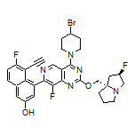 4-[4-(4-Bromo-1-piperidyl)-8-fluoro-2-[[(2R,7aS)-2-fluorohexahydro-1H-pyrrolizin-7a-yl]methoxy]pyrido[4,3-d]pyrimidin-7-yl]-5-ethynyl-6-fluoronaphthalen-2-ol