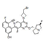 4-[4-[3-(Bromomethyl)azetidin-1-yl]-8-fluoro-2-[[(2R,7aS)-2-fluorohexahydro-1H-pyrrolizin-7a-yl]methoxy]pyrido[4,3-d]pyrimidin-7-yl]-5-ethynyl-6-fluoronaphthalen-2-ol