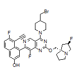4-[4-[4-(Bromomethyl)-1-piperidyl]-8-fluoro-2-[[(2R,7aS)-2-fluorohexahydro-1H-pyrrolizin-7a-yl]methoxy]pyrido[4,3-d]pyrimidin-7-yl]-5-ethynyl-6-fluoronaphthalen-2-ol