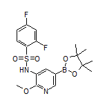 5-(2,4-Difluorophenylsulfonamido)-6-methoxypyridine-3-boronic Acid Pinacol Ester