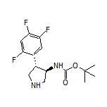 (3R,4S)-3-(Boc-amino)-4-(2,4,5-trifluorophenyl)pyrrolidine