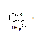 4-Amino-3-(difluoromethyl)benzo[b]thiophene-2-carbonitrile