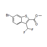 Methyl 6-Bromo-3-(difluoromethyl)benzo[b]thiophene-2-carboxylate