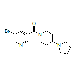 (5-Bromo-3-pyridyl)[4-(1-pyrrolidinyl)-1-piperidyl]methanone