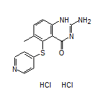2-Amino-6-methyl-5-(pyridin-4-ylthio)quinazolin-4(1H)-one Dihydrochloride