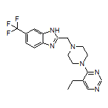 2-[[4-(5-Ethyl-4-pyrimidinyl)-1-piperazinyl]methyl]-6-(trifluoromethyl)benzimidazole