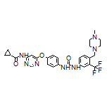 N-[6-[4-[3-[4-[(4-Methyl-1-piperazinyl)methyl]-3-(trifluoromethyl)phenyl]ureido]phenoxy]-4-pyrimidinyl]cyclopropanecarboxamide