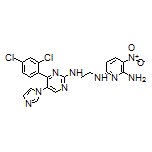 N2-[2-[[4-(2,4-Dichlorophenyl)-5-(1-imidazolyl)-2-pyrimidinyl]amino]ethyl]-5-nitropyridine-2,6-diamine