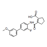 2-[(3-Fluoro-3’-methoxy-4-biphenylyl)carbamoyl]-1-cyclopentenecarboxylic Acid